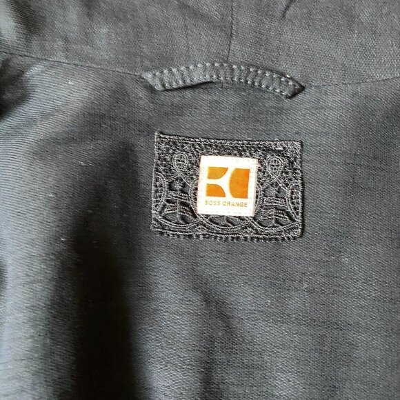BOSS Orange Open Cascade Jacket sz 6 Black Wool - Picture 6 of 8